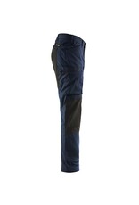 Blaklader Workwear Pantalon de service extensible bleu marine foncé/noir