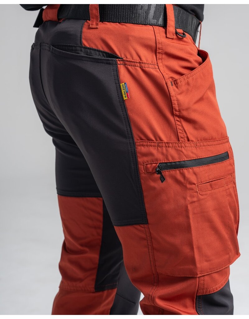 Blaklader Workwear Pantalon de service extensible bleu marine foncé/noir