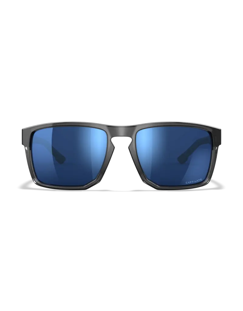 WileyX Founder Captivate Pol Blue Mirror/Gloss Crystal Grey Frame