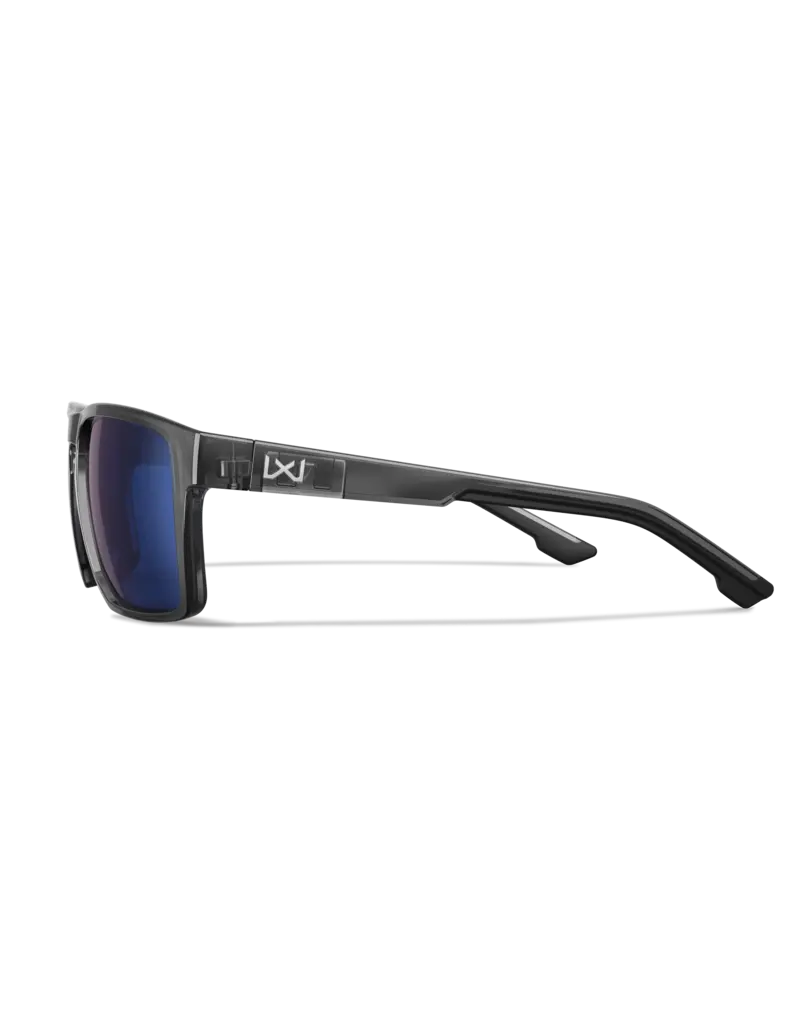 WileyX Founder Captivate Pol Blue Mirror/Gloss Crystal Grey Frame