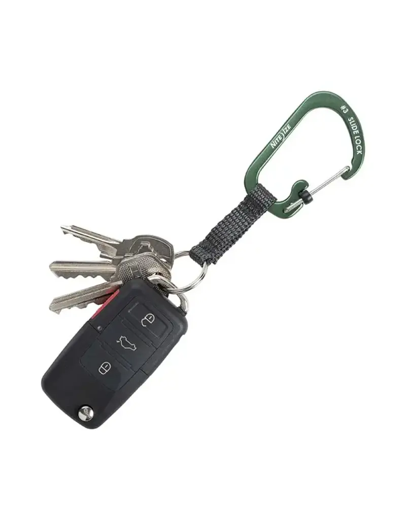 Nite Ize SlideLock Key Ring Aluminum Orange
