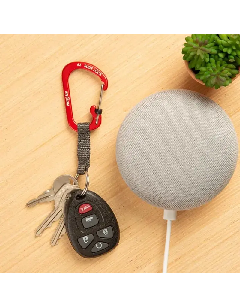 Nite Ize SlideLock Key Ring Aluminum Orange