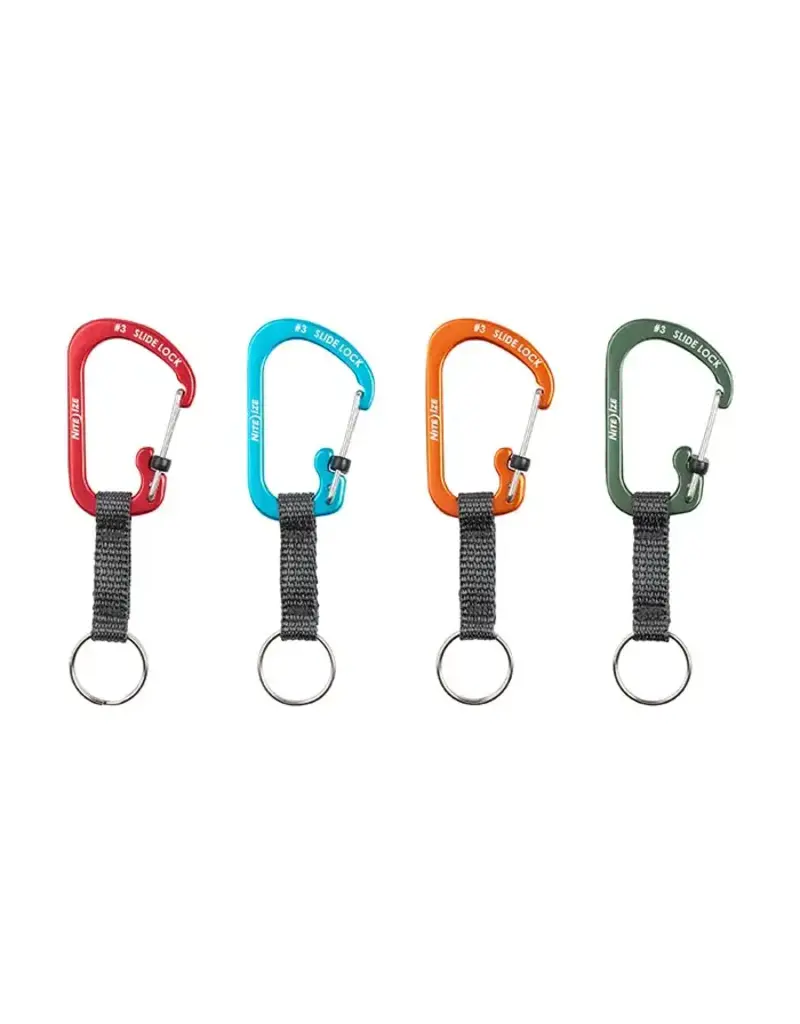 Nite Ize SlideLock Key Ring Aluminum Orange