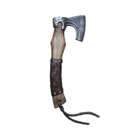 MAB IMPEX Damascus Steel Tomahawk with Rosewood Handle