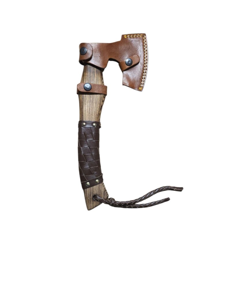 MAB IMPEX Damascus Steel Tomahawk with Rosewood Handle