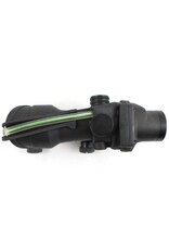 Taktak Airsoft Lunette ACOG 4X32 avec source d'éclairage à fibre optique et point vert