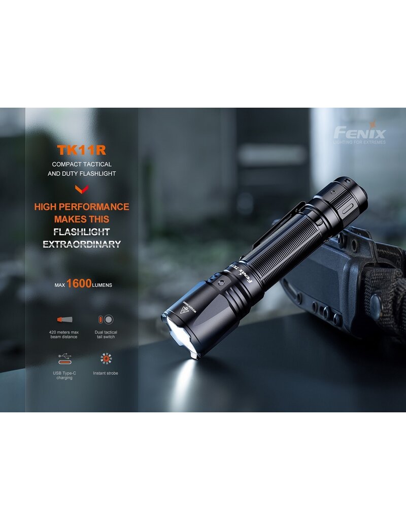 Fenix TK11R Rechargeable Tactical Flashlight