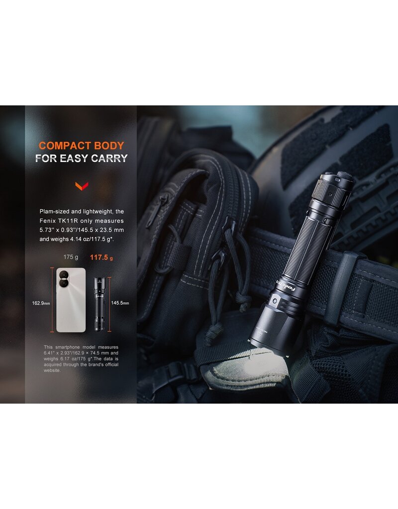 Fenix TK11R Rechargeable Tactical Flashlight