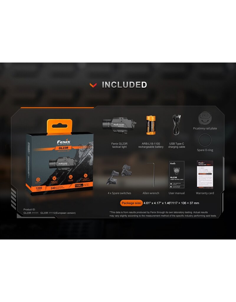 Fenix Tactical Flashlight GL23R
