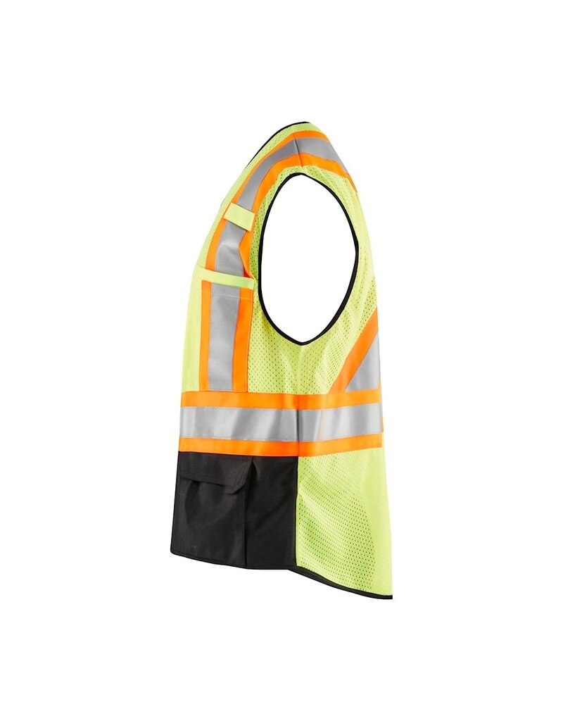 Blaklader Workwear Gilet de travail haute visibilité Jaune/Noir