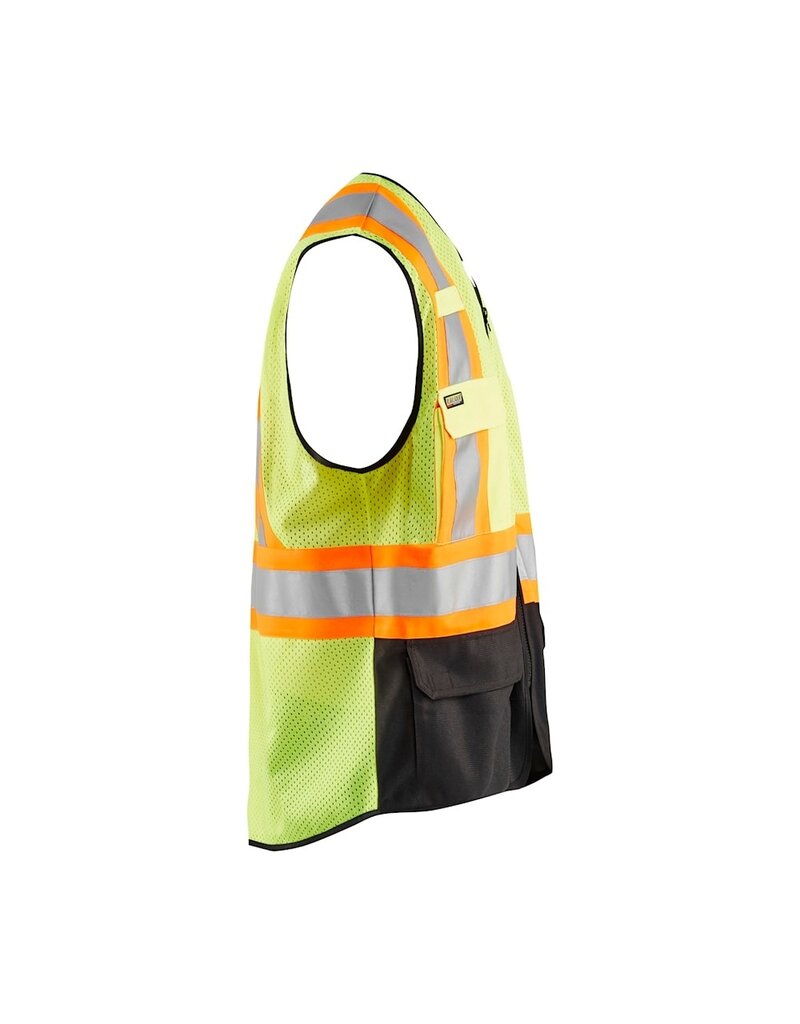 Blaklader Workwear Gilet de travail haute visibilité Jaune/Noir