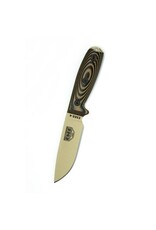 ESEE Knives Couteaux ESEE-4 manche 3D en G10 Noir et Coyote, lame Desert Tan