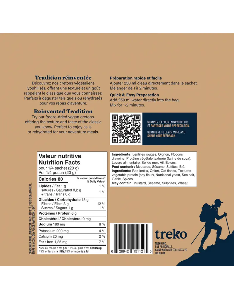 Treko Cretons d’Expé Véganes