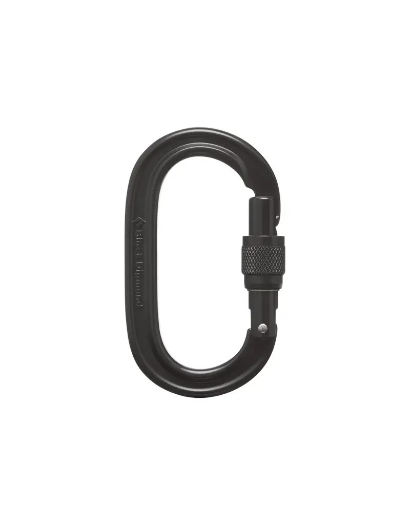 Black Diamond Oval Keylock Screwgate Carabiner