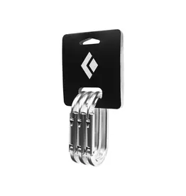 Black Diamond Oval Keylock Carabiner 3-Pack