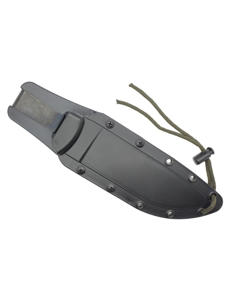 ESEE Knives Lame noire ESEE-6, manche en micarta naturel 3D