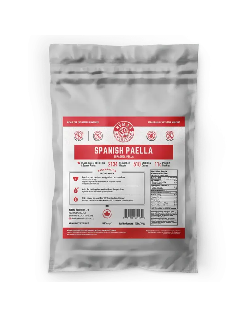 Nomad Nutrition 10 servings Multi-serving bag of Spanish Paella