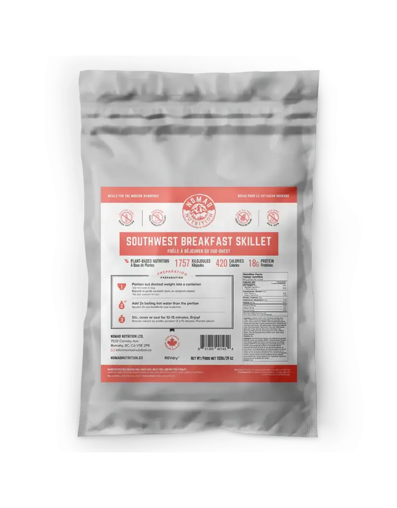 Nomad Nutrition 10 servings Multi-Serving Bag of Southwest Breakfast Skillet