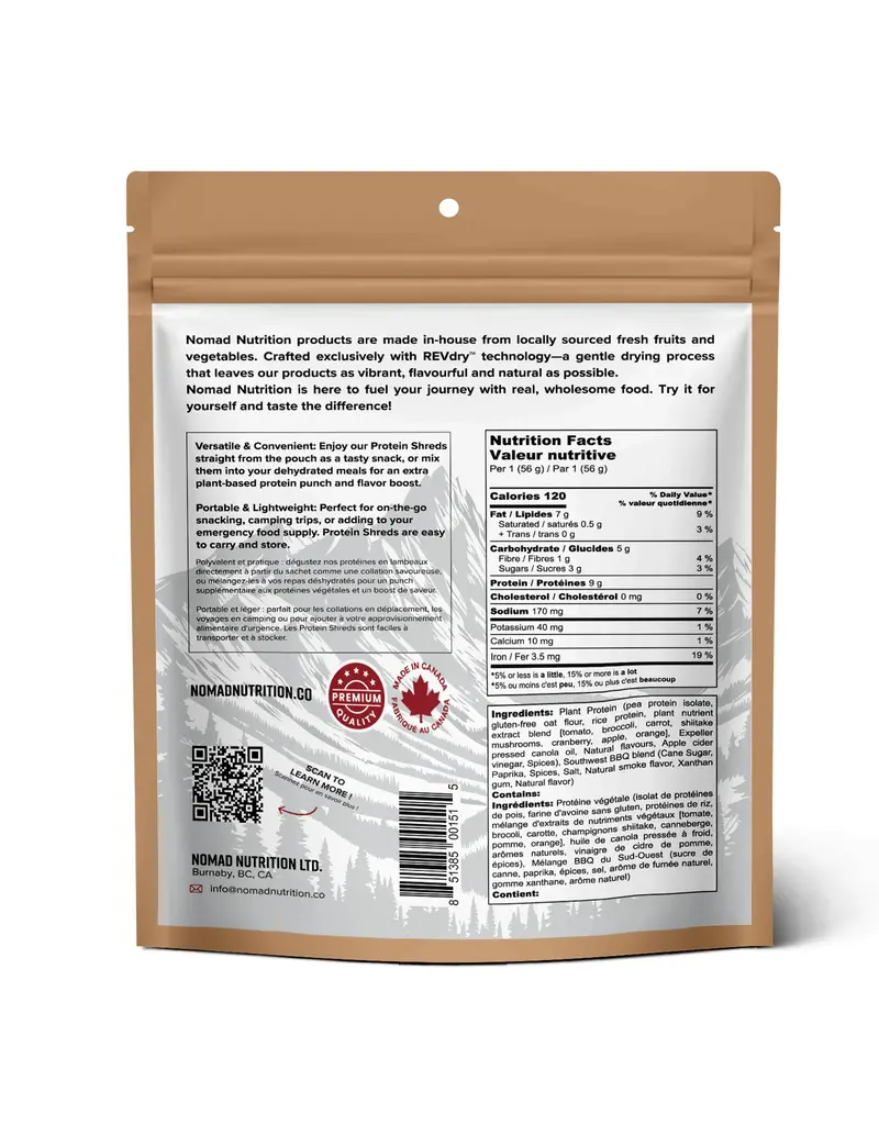 Nomad Nutrition Protein Shreds Southwest BBQ