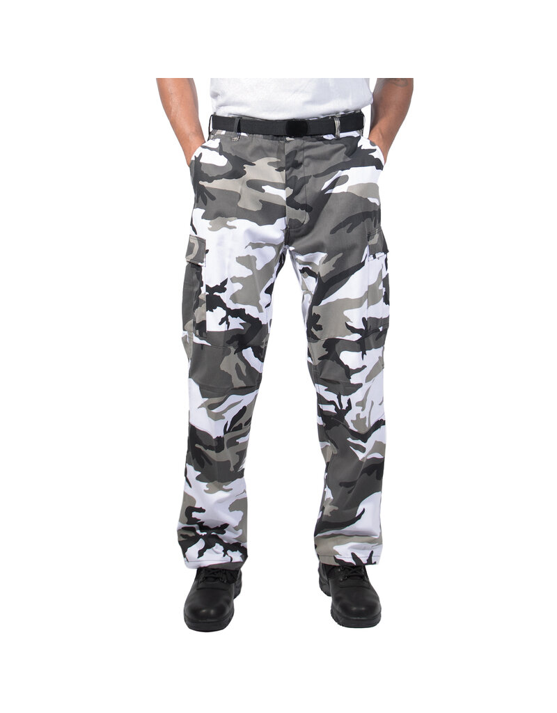 Rothco Pantalon BDU coupe décontractée avec braguette zippée City Camo