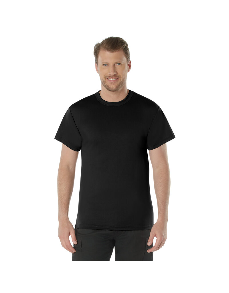 Rothco Quick Dry Moisture Wicking T-Shirt Black