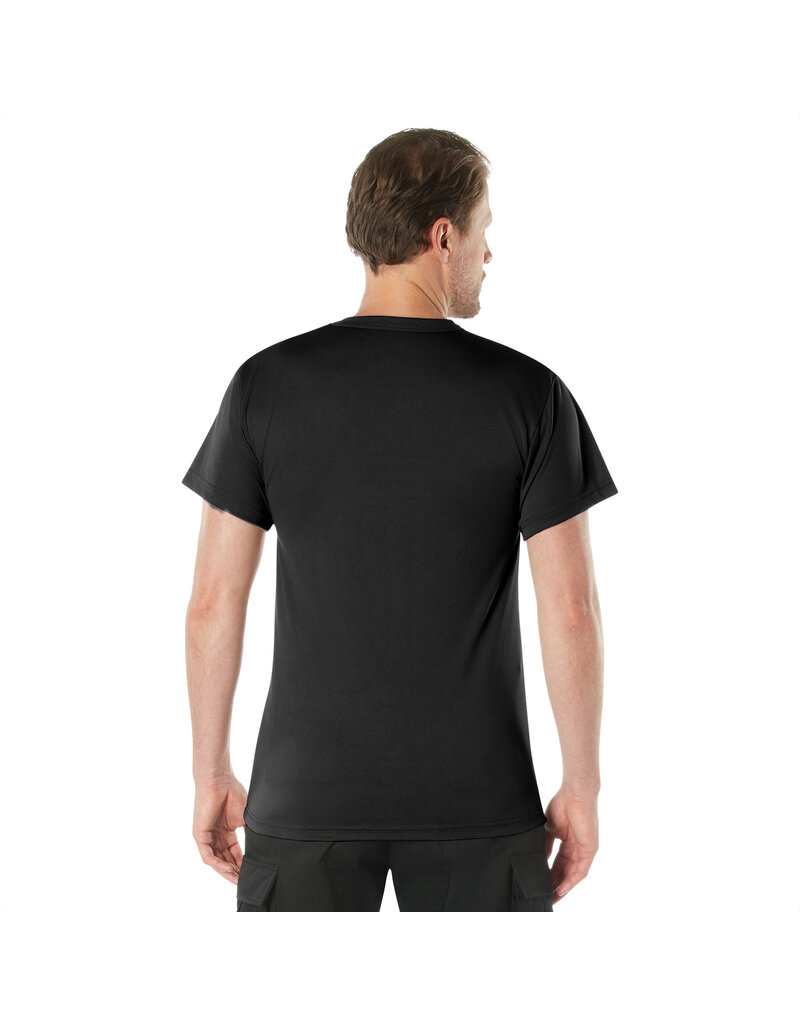 Rothco Quick Dry Moisture Wicking T-Shirt Black