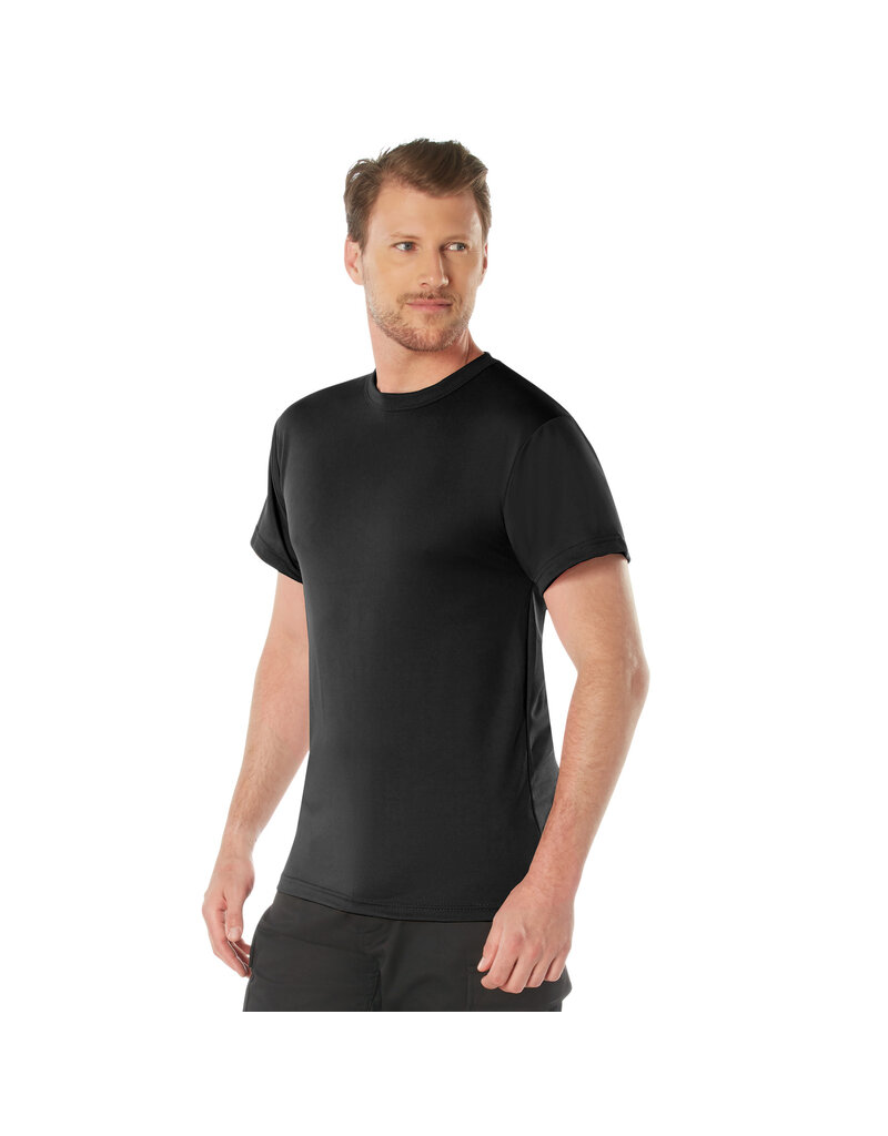 Rothco Quick Dry Moisture Wicking T-Shirt Black