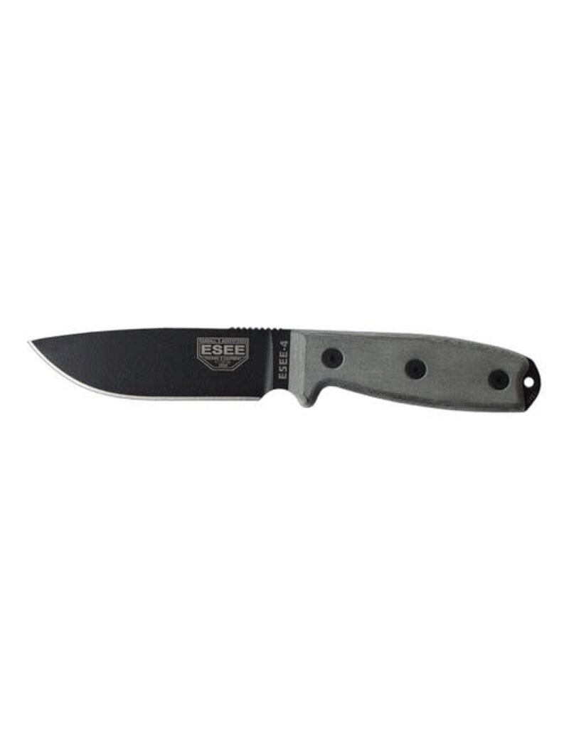 ESEE Knives Lame noire à bord lisse ESEE-4