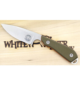 White River M1-Pro Textured Green/Orange G10 Handle, Magnacut Steel