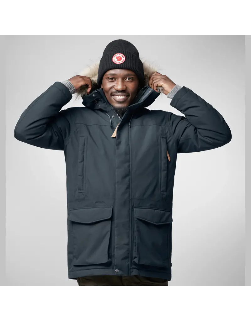Fjällräven Parka Nuuk Lite bleu marine foncé
