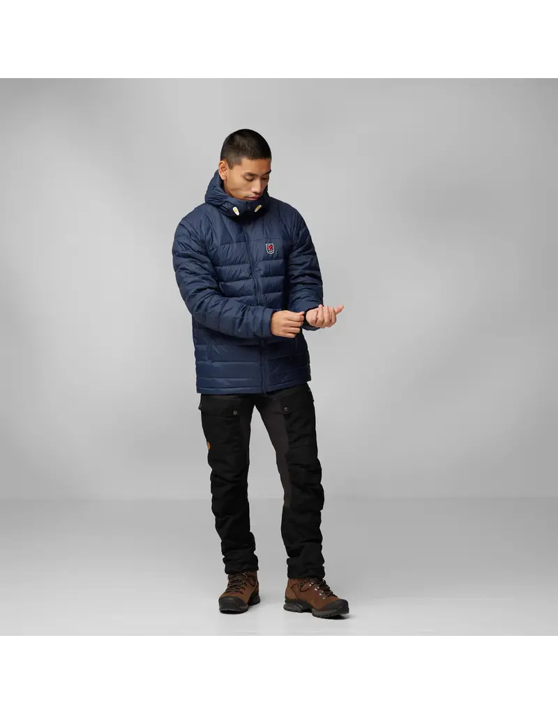 Fjällräven Sweat à capuche Expedition Pack Down vert-jaune moutarde