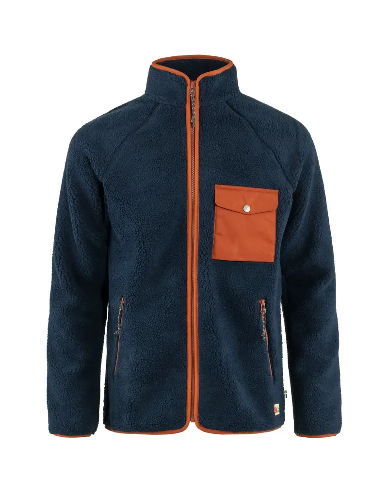 Fjällräven Vardag Pile Fleece Marine-Feuille d'Automne