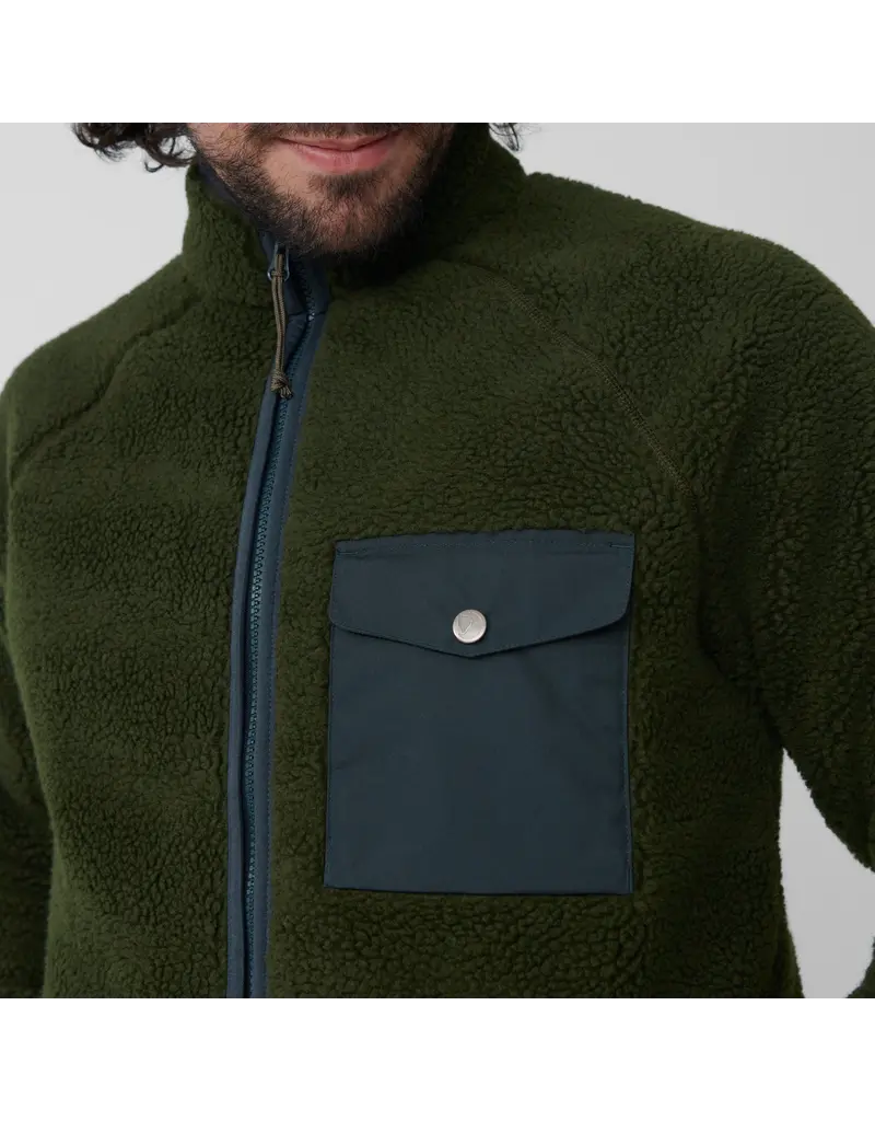 Fjällräven Vardag Pile Fleece Marine-Feuille d'Automne