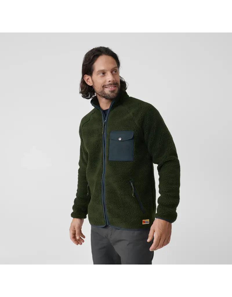 Fjällräven Vardag Pile Fleece Marine-Feuille d'Automne
