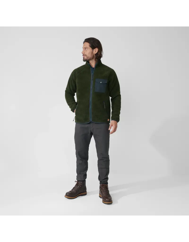 Fjällräven Vardag Pile Fleece Marine-Feuille d'Automne