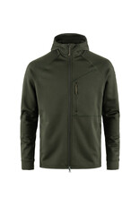 Fjällräven Sweat à capuche polaire Abisko Grid Deep Forest