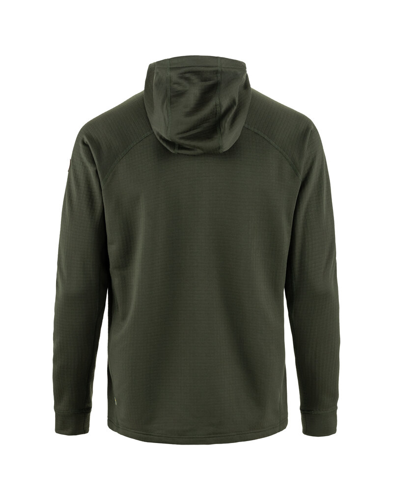 Fjällräven Sweat à capuche polaire Abisko Grid Deep Forest