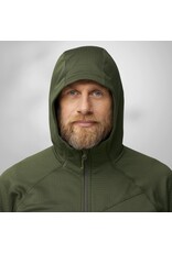 Fjällräven Sweat à capuche polaire Abisko Grid Deep Forest