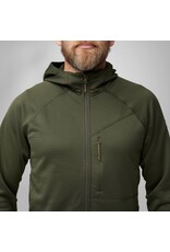 Fjällräven Sweat à capuche polaire Abisko Grid Deep Forest