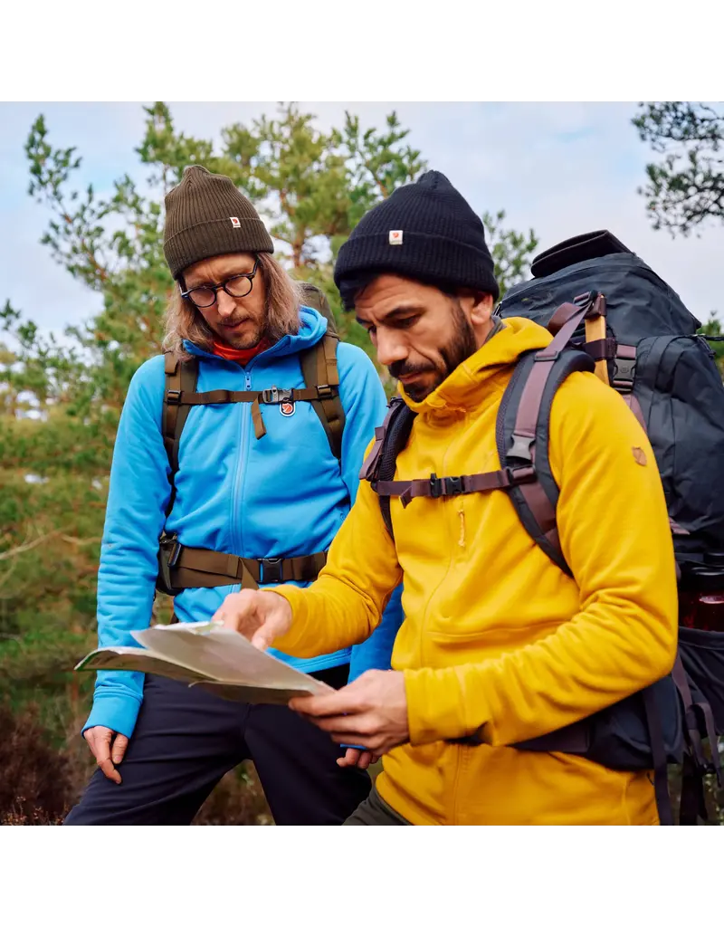 Fjällräven Sweat à capuche polaire Abisko Grid Deep Forest