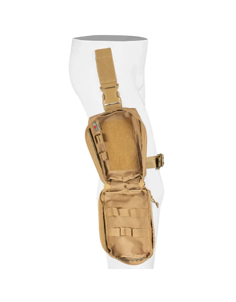 Fox Outdoor Products Pochette noire pour système de premiers secours Drop Leg