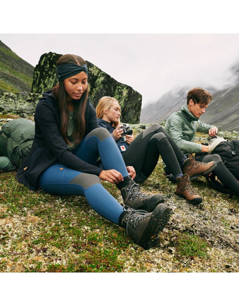 Fjällräven  Collants de randonnée Abisko Pro W Noir et gris fer Large