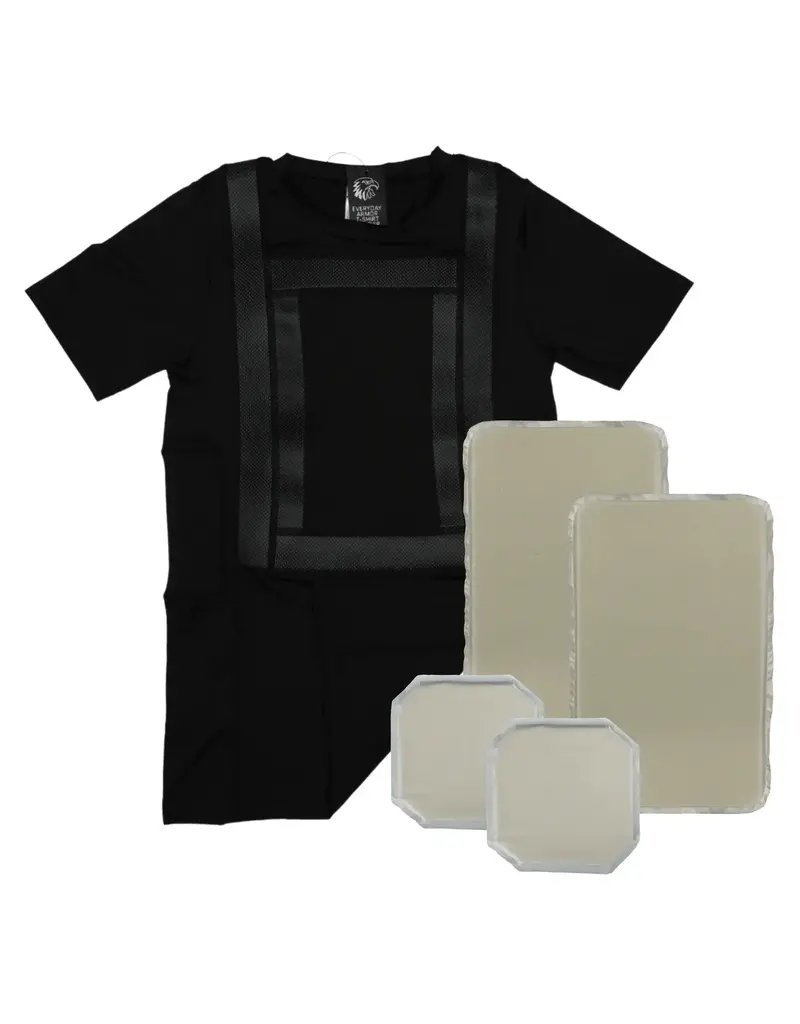 Premier Body Armor Everyday Armor T-Shirt 360 (Armored) Black