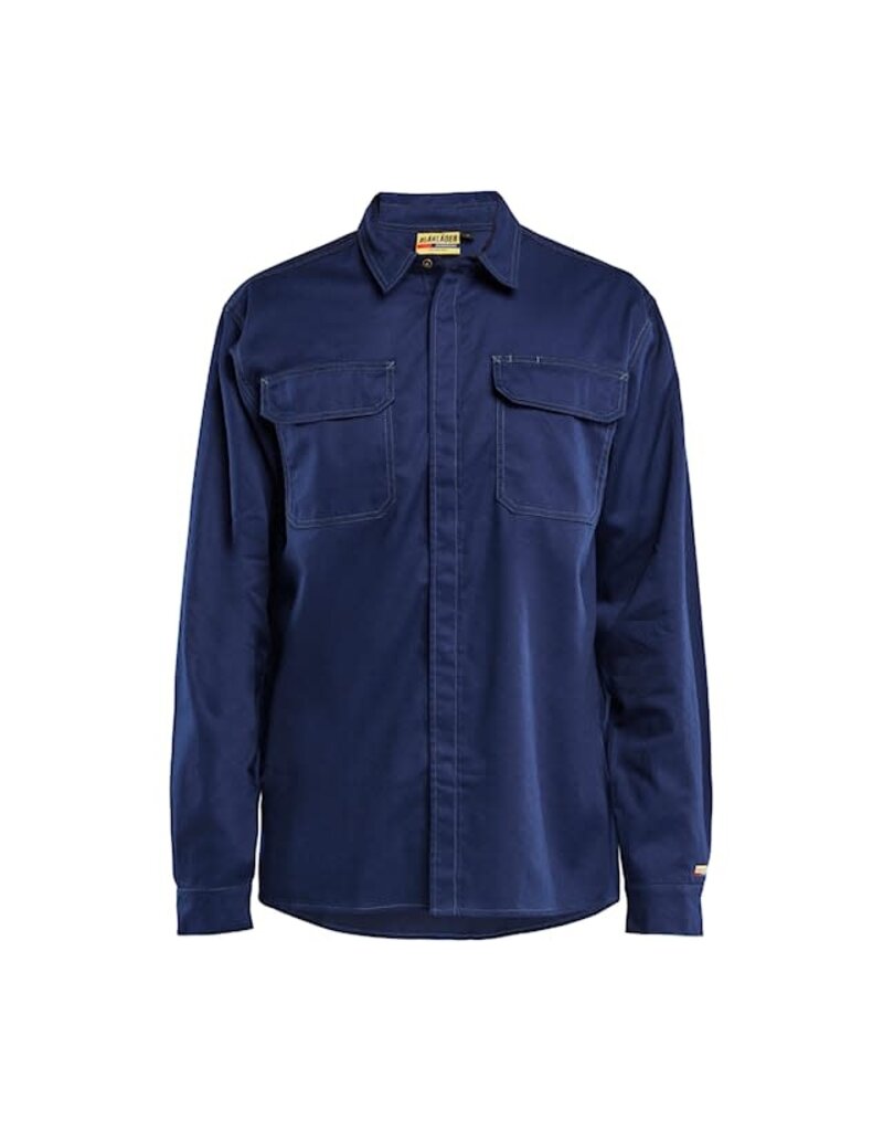 Blaklader Workwear Chemise ignifuge à col FR bleu marine