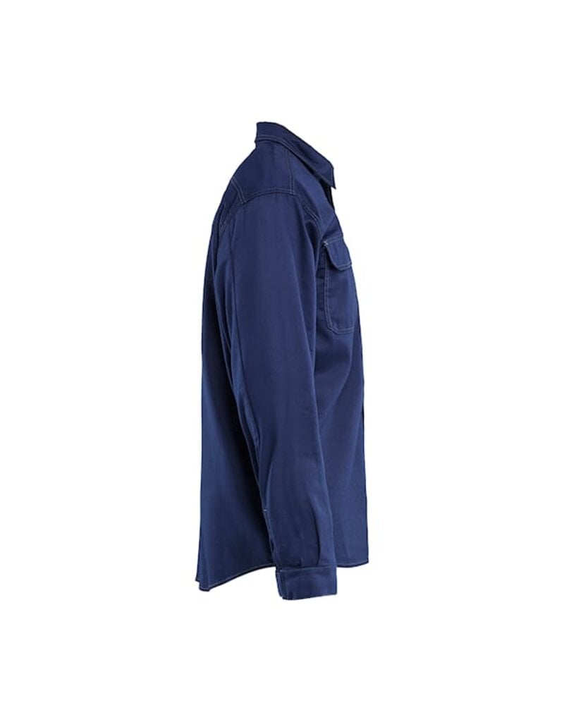 Blaklader Workwear Fire Retardant Collared Shirt Navy Blue