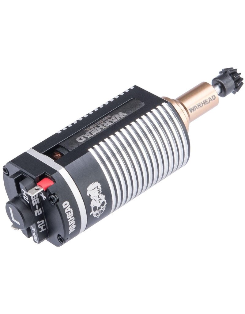 Warhead Industries Custom CNC Brushless Motor for Airsoft AEG (Model: Long Shaft / 52,000 RPM)