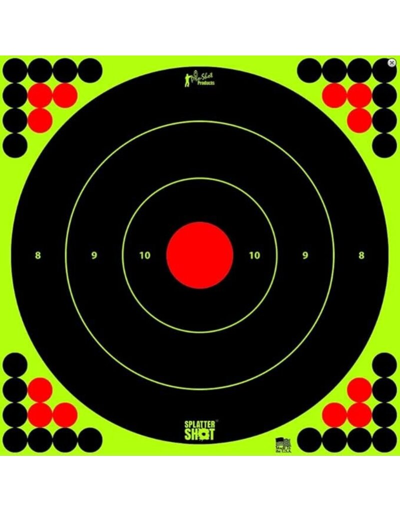 Pro-Shot Splatter Shot 8" Orange Bullseye Target 30 Pack
