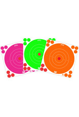 Pro-Shot Splatter Shot 8" High Vis Fluorescent Bullseye Combo 3 Color 6 Pack