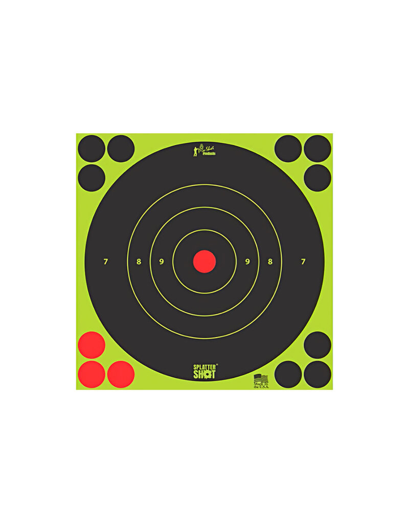 Pro-Shot Splatter Shot 6" Green Bullseye Target 12 Pack