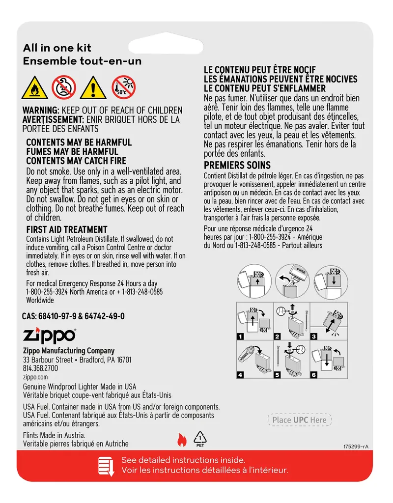 Zippo Kit tout-en-un Zippo